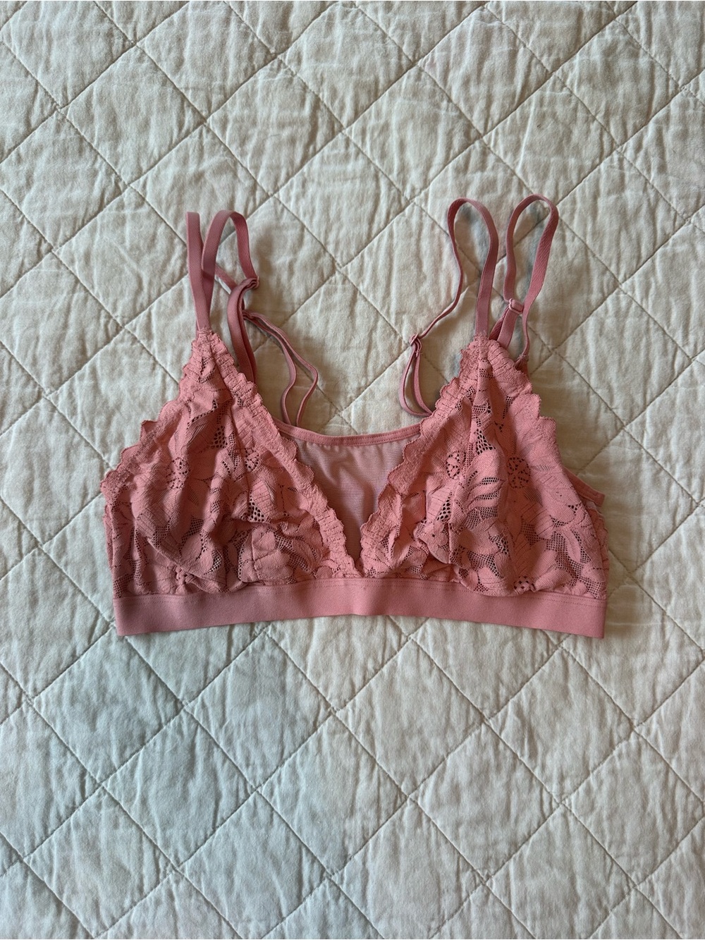 Auden Rose Pink Lace Bralette